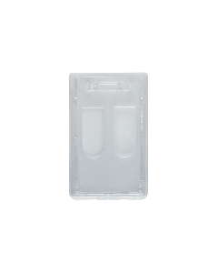 Portabadge verticale in policarbonato per 2 card