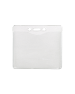 Portabadge orizzontale in vinile con asola/fori (100 pz.)