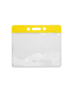 Portabadge per eventi - top giallo (100 pz.)