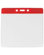 Portabadge large per eventi - top rosso (100 pz.)