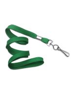 Cordoncino piatto 10 mm VERDE - gancio in metallo (conf. da 100 pz.)