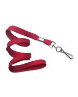 Cordoncino piatto 10 mm ROSSO - gancio in metallo (conf. da 100 pz.)