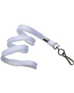 Cordoncino piatto 10 mm BIANCO - gancio in metallo (conf. da 100 pz.)