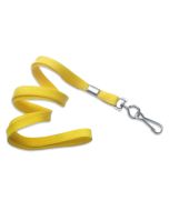 Cordoncino piatto 10 mm GIALLO - gancio in metallo (conf. da 100 pz.)