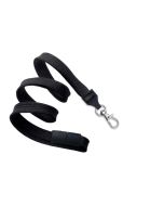 Cordoncino piatto 10mm NERO moschettone e sgancio (100 pz.)