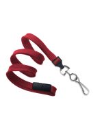 Cordoncino piatto 10mm ROSSO - gancio in metallo (100 pz.)