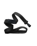 Cordoncino piatto/ondulato 16mm NERO con clip (100 pz.)