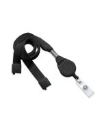 Cordoncino piatto 16mm NERO con Yo-Yo in tinta (100 pz.)