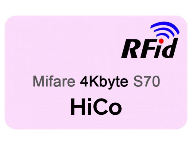 Card RFID ISO 14443a Fudan08 4Kb S70 - b/m HiCo