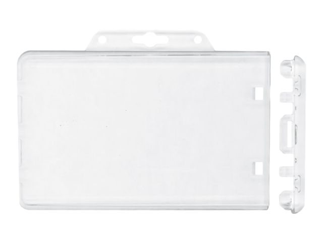 Portabadge rigido in ABS trasparente  Orizzontale (100 pz.)