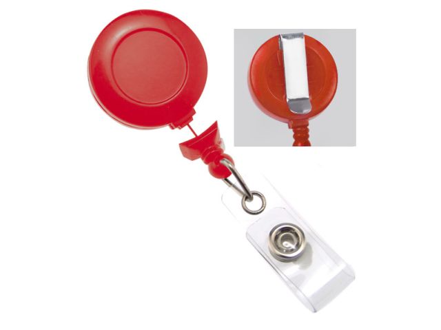 Yo-yo portabadge ROSSO anti-attorcigliamento