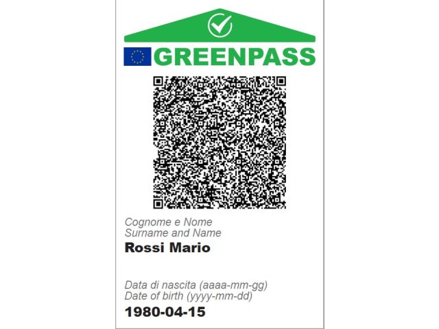 Tessera in PVC con il QRcode personalizzato GreenP