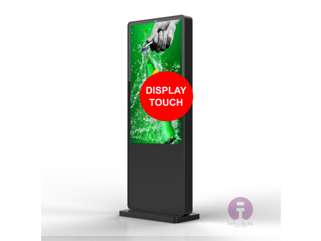 Totem per digital signage outdoor display da 55" touch