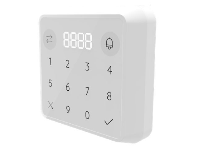 RFID/10 Bianco - Tastiera - Lettore QR/BLE/multitecnologia RFID