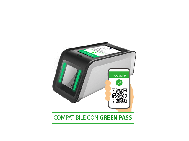 Lettore Green Pass QR code con stampante e totem