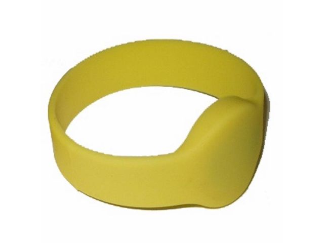 Braccialetto in silicone 125khz - 60 mm  GIALLO