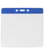 Portabadge large per eventi - top blu (100 pz.)