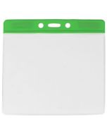 Portabadge large per eventi - top verde (100 pz.)