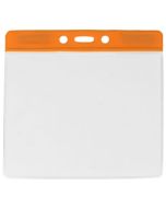 Portabadge large per eventi - top arancione (100 pz.)
