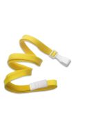 Cordoncino piatto 10mm GIALLO con clip e sgancio