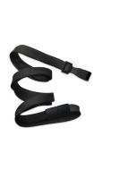 Cordoncino piatto 10mm  NERO con clip e sgancio