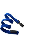 Cordoncino piatto 10mm BLU ROYAL - clip e sgancio