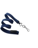 Cordoncino piatto 10mm BLU NAVY  gancio in metallo