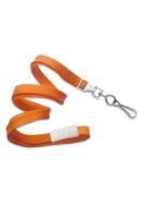 Cordoncino piatto 10mm ARANCIONE gancio in metallo (conf. da 100 pz.)