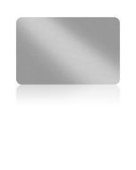 Zebra Card in Pvc ARGENTO metallico 0,76mm