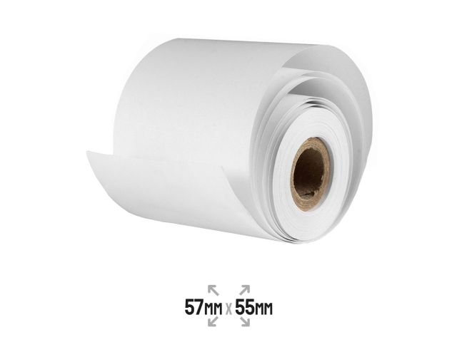 Rotolo carta termica 55g 57mmx20mt