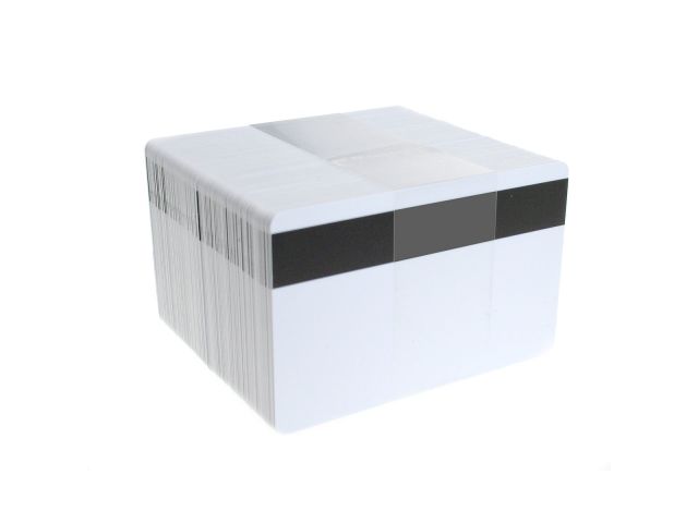 104523-112 - Zebra card bianche 0,76mm con banda magn. LoCo (conf. da 100 pz.)