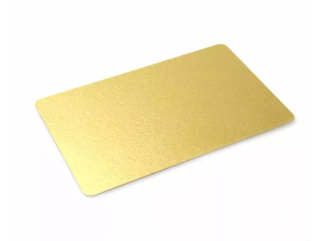 Zebra Card in Pvc ORO metallico 0,76mm (conf. da 100 pz.)