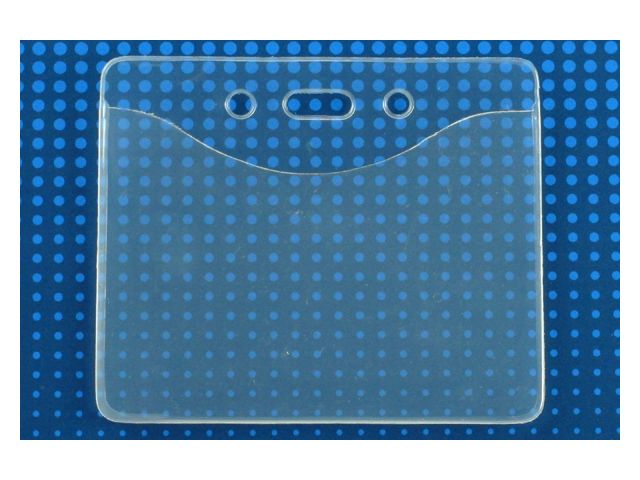 Portabadge PURECLEAR - prodotto eco - orizzontale (100 pz.)