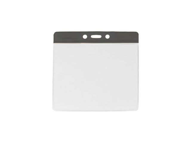 Portabadge large per eventi - top nero (100 pz.)