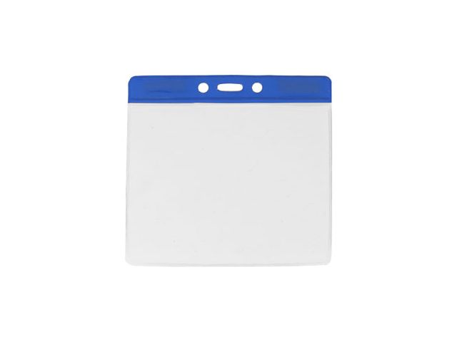 Portabadge large per eventi - top blu (100 pz.)