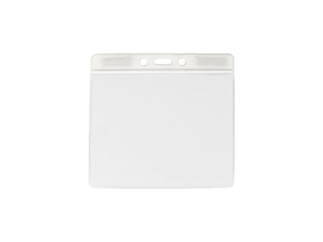 Portabadge large per eventi - top bianco (100 pz.)