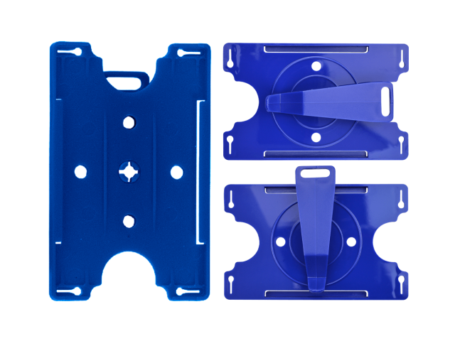 Portabadge convertibile in ABS - BLU (100 pz.)