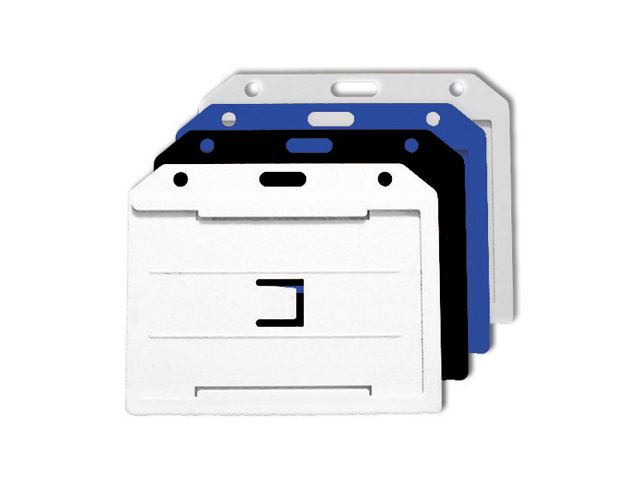 Portabadge multiplo aperto - orizzontale OPACO (100 pz.)