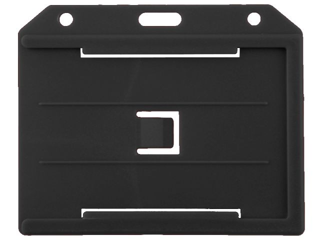 Portabadge multiplo aperto orizz. NERO (100 pz.)