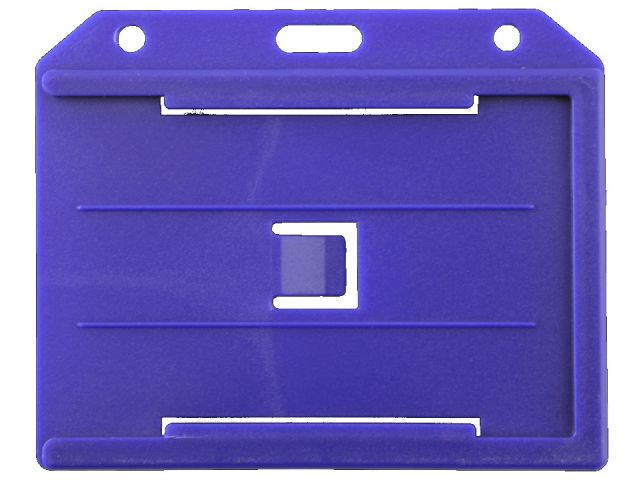Portabadge multiplo aperto orizz. BLU (100 pz.)