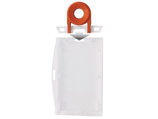 Portabadge con blocco a chiave (100 pz.)