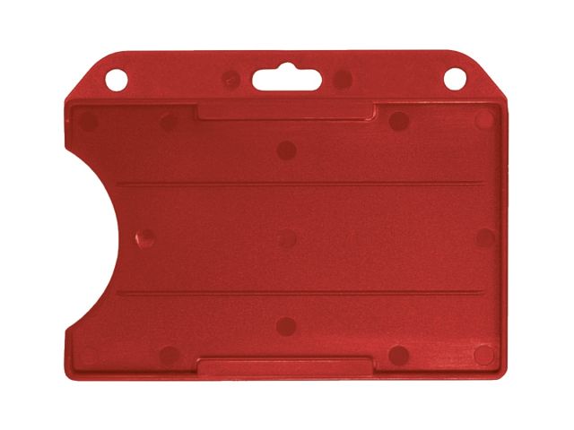 Portabadge aperto in ABS semi-rigido  -  ROSSO (100 pz.)