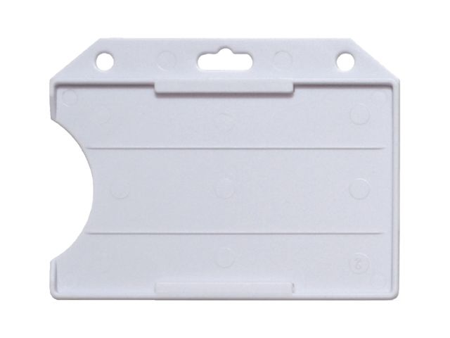 Portabadge aperto in ABS semi-rigido  BIANCO (100 pz.)
