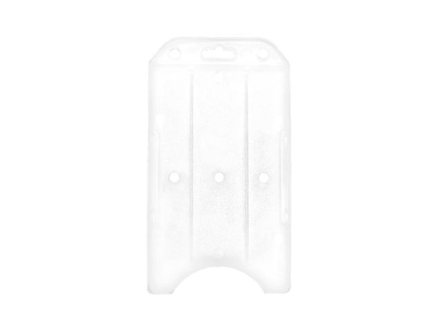 Portabadge aperto in ABS -  TRASPARENTE OPACO (100 pz.)