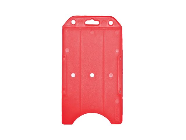 Portabadge aperto in ABS semi-rigido  -  ROSSO (100 pz.)