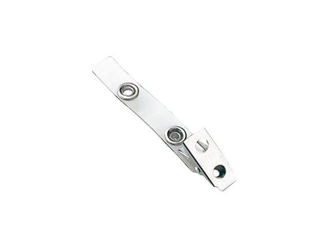 Clip a coccodrillo in metallo con bretella ECO  (conf. da 100 pz.)
