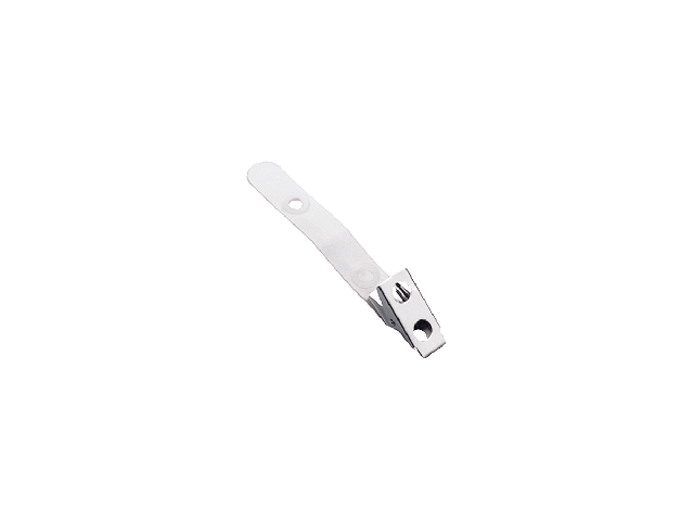 Clip a coccodrillo in metallo e bretella in nylon (conf. da 100 pz.)