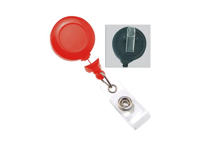 Yoyo portabadge anti-attorcigliamento - ROSSO (conf. da 100 pz.)