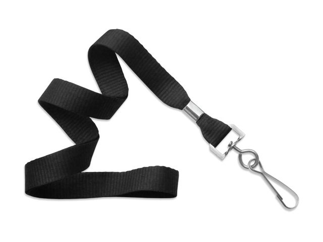 Cordoncino piatto ondulato 16mm NERO con gancio (100 pz.)
