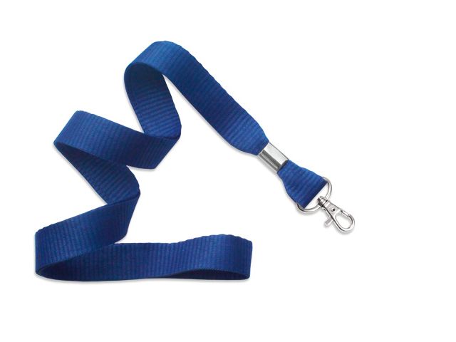 Cordoncino ondulato 16 mm BLU ROYAL - moschettone (conf. da 100 pz.)
